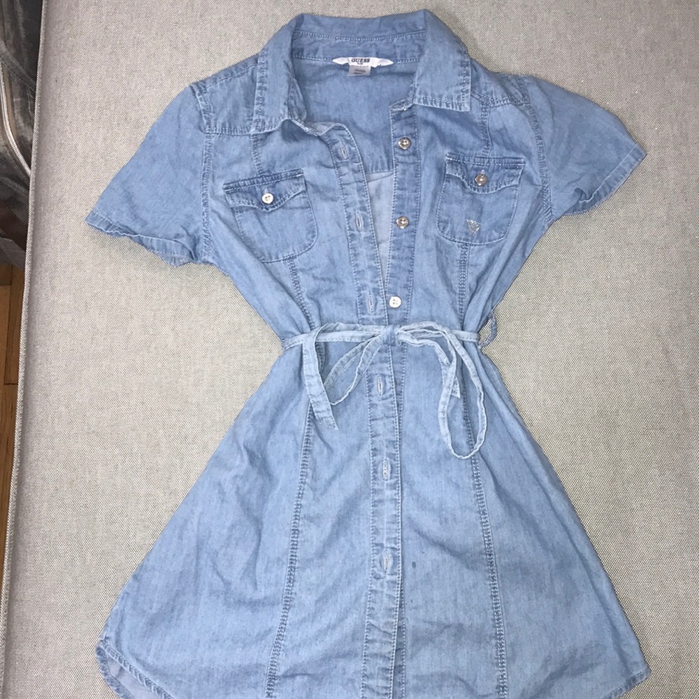 Girls Guess Denim Dress